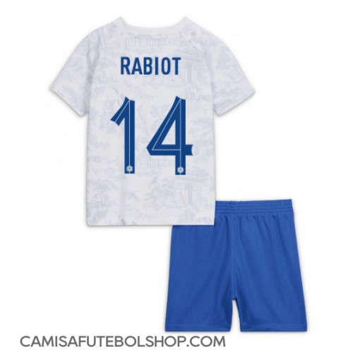 Camisa de time de futebol França Adrien Rabiot #14 Replicas 2º Equipamento Infantil Mundo 2022 Manga Curta (+ Calças curtas)